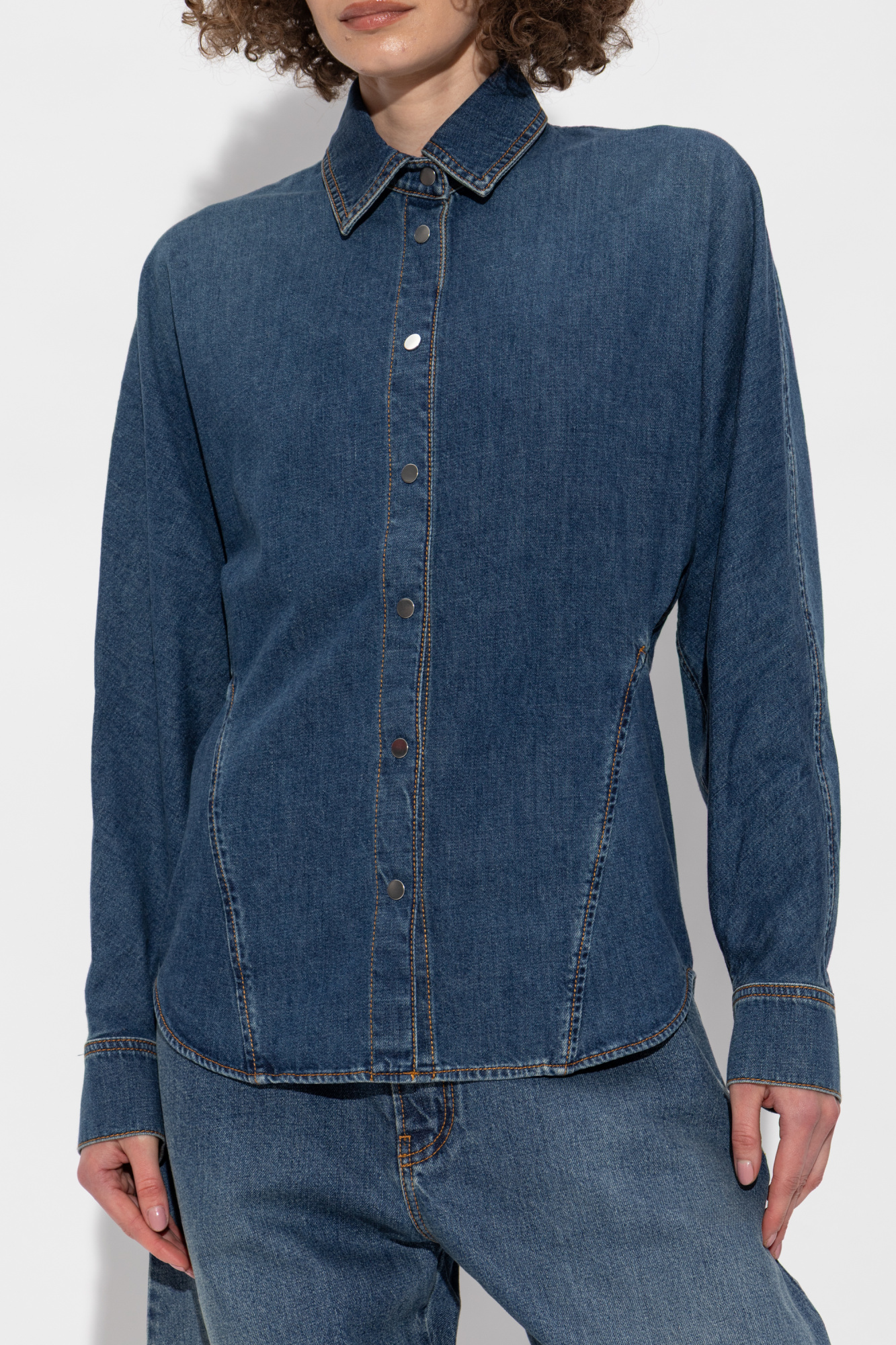 ワンピース ALAIA - Denim shirt dress Alaia Denim Dress – Littlelace
